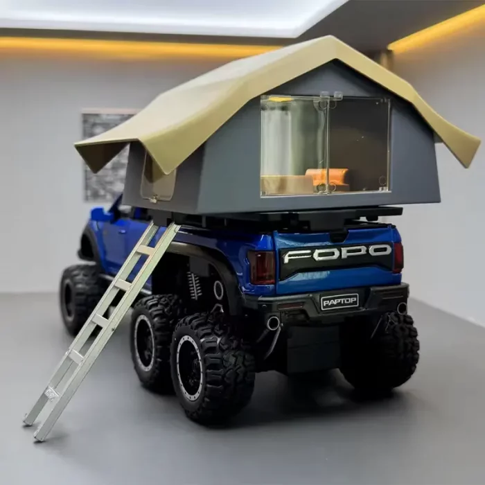 ماکت ماشین عقب کش مدل Ford raptop با کمپر کد CZ65A