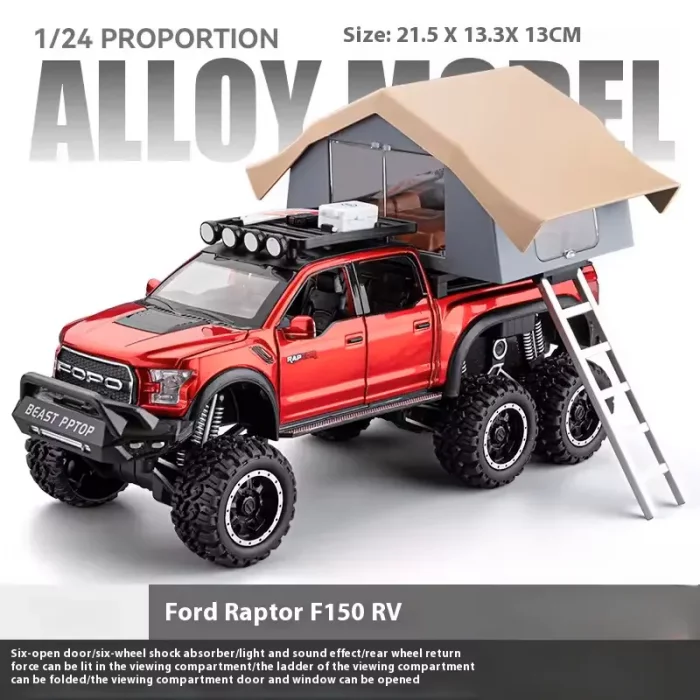 ماکت ماشین عقب کش مدل Ford raptop با کمپر کد CZ65A