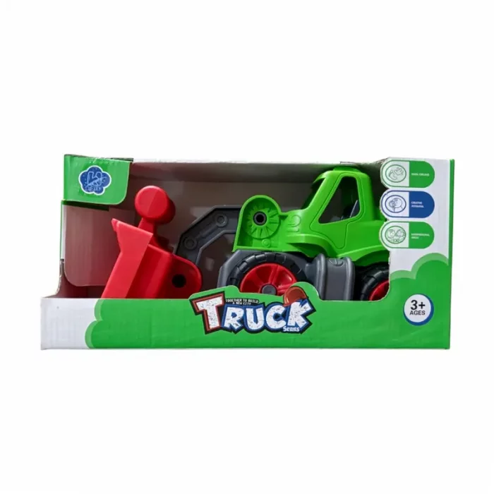 اسباب بازی کامیون بیل مکانیکی کوچک رنگ سبز کد P/k16/B