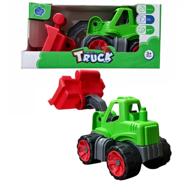 اسباب بازی کامیون بیل مکانیکی کوچک رنگ سبز کد P/k16/B