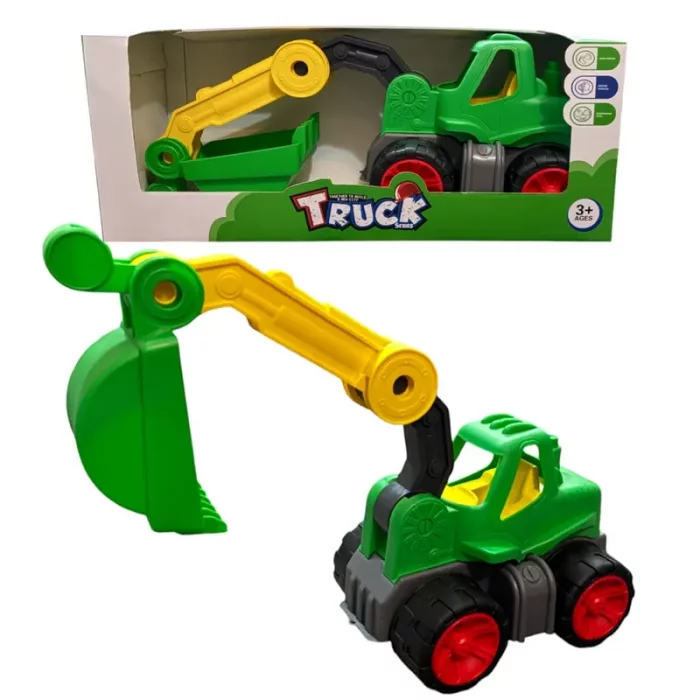 اسباب بازی کامیون بیل مکانیکی بزرگ سبز کد  P/k18/B