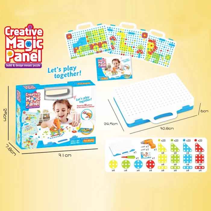 اسباب بازی مکانو پک پیچ و مهره پازلی کد  P/598/A