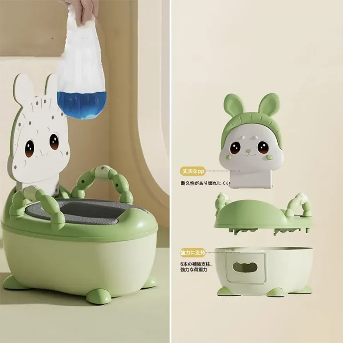 لگن آموزشی کودک (توالت فرنگی کودک) مدل خرگوش کد 005058