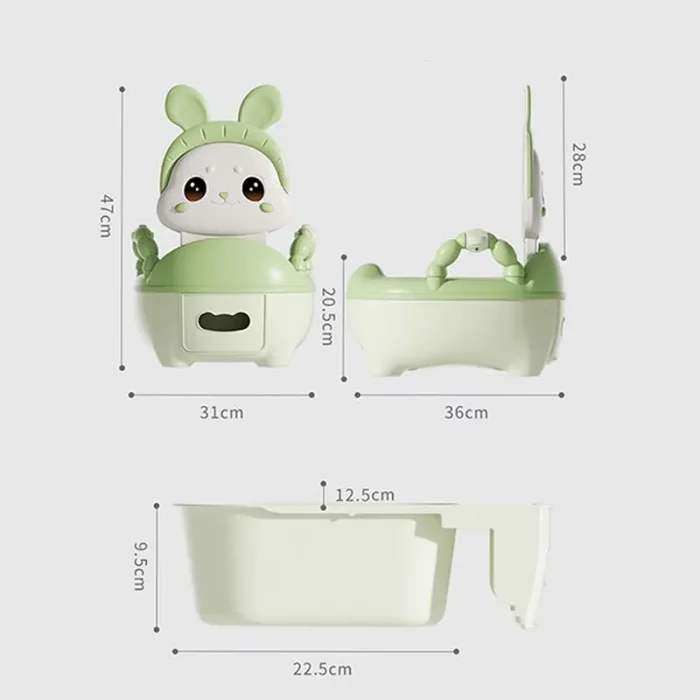 لگن آموزشی کودک (توالت فرنگی کودک) مدل خرگوش کد 005058