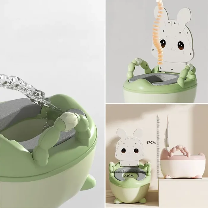 لگن آموزشی کودک (توالت فرنگی کودک) مدل خرگوش کد 005058