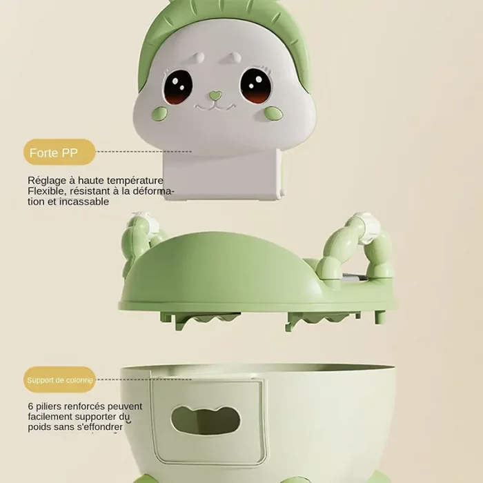 لگن آموزشی کودک (توالت فرنگی کودک) مدل خرگوش کد 005058