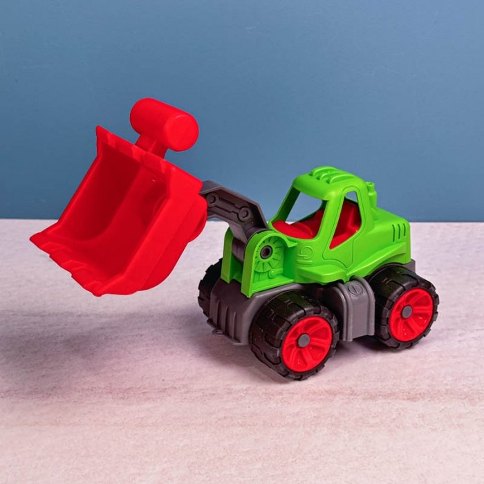 اسباب بازی کامیون بیل مکانیکی کوچک رنگ سبز کد P/k16/B