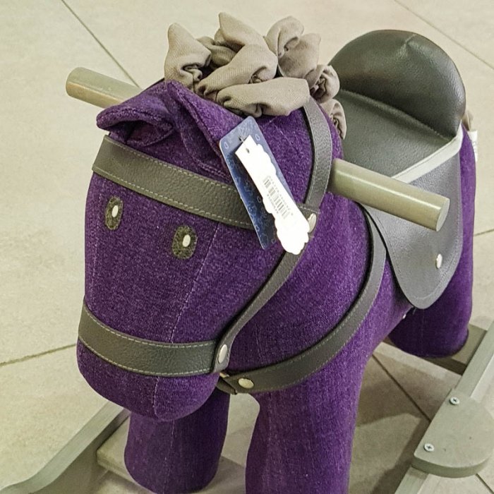 راکر اسب چوبی رنگ بنفش کد AF300214