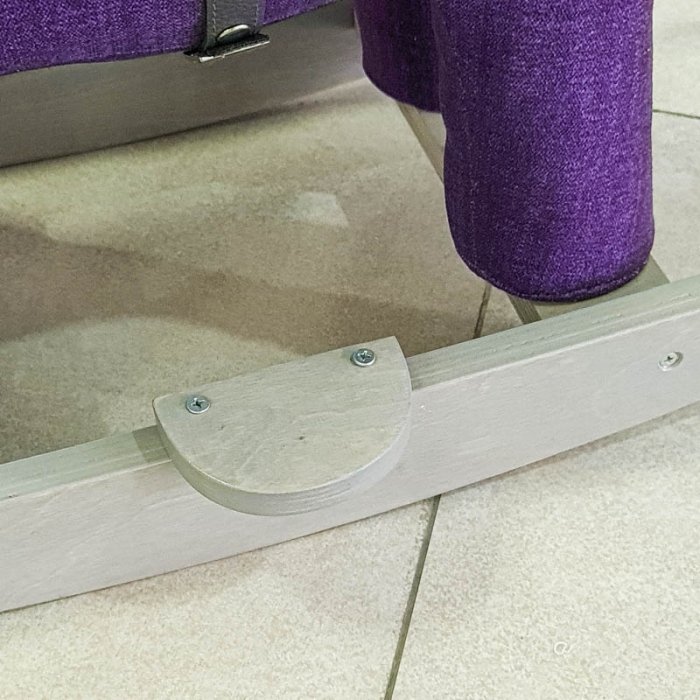 راکر اسب چوبی رنگ بنفش کد AF300214