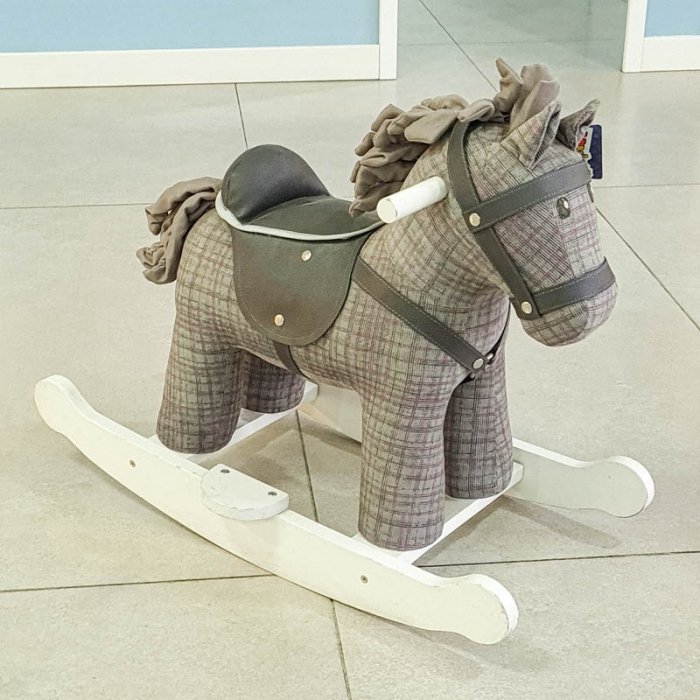 راکر اسب چوبی رنگ طوسی کد AF300215