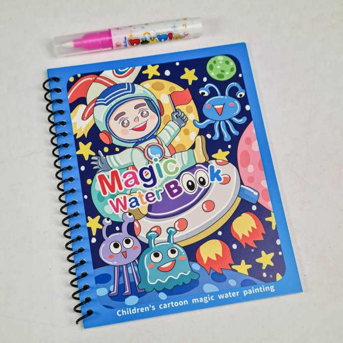 کتاب جادویی رنگ آمیزی با آب (مجیک واتر) مدل فضانورد کد BH23