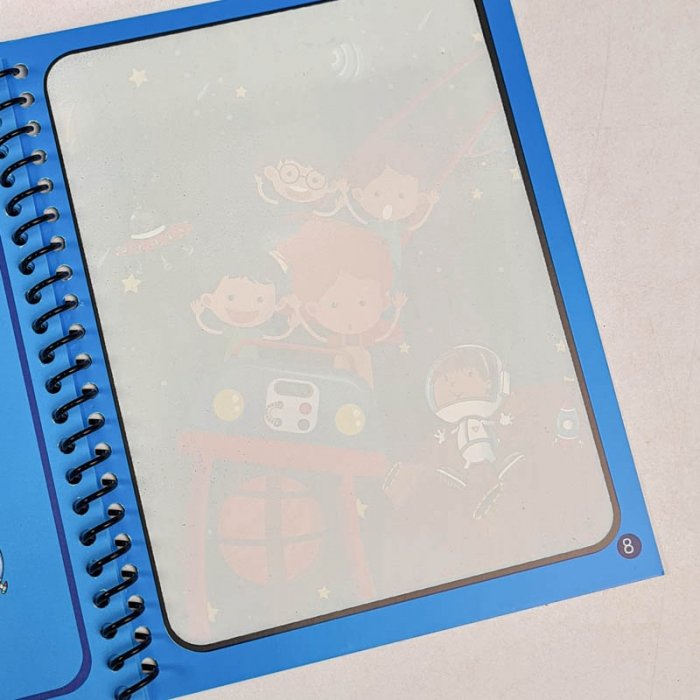 کتاب جادویی رنگ آمیزی با آب (مجیک واتر) مدل فضانورد کد BH23