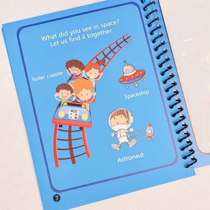 کتاب جادویی رنگ آمیزی با آب (مجیک واتر) مدل فضانورد کد BH23