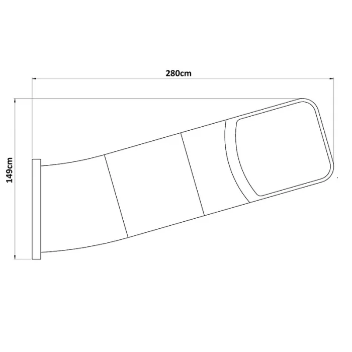 قطعه سرسره فضای باز کودک مدل سر تونلی بلند کد P532