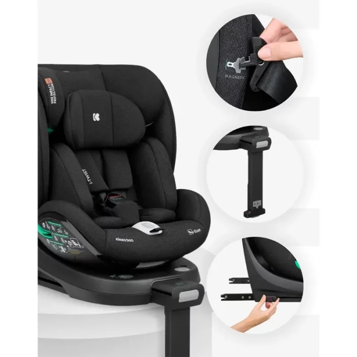 صندلی ماشین کودک کیکابو KIKKA BOO مدل i-Drive رنگ طوسی تیره کد 5935991