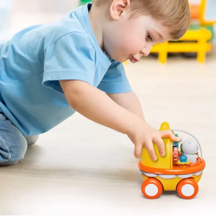 اسباب بازی ماشین قدرتی چرخ دنده کودک طرح خرس کد  HY666