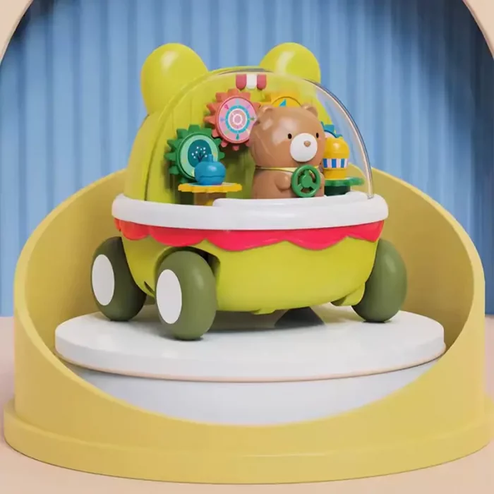 اسباب بازی ماشین قدرتی چرخ دنده کودک طرح خرس کد  HY666
