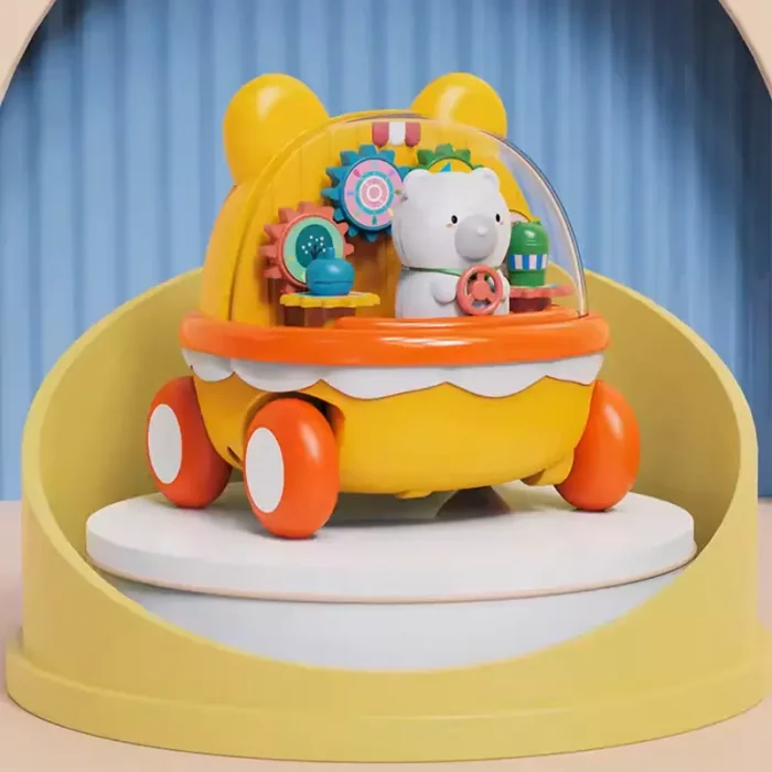 اسباب بازی ماشین قدرتی چرخ دنده کودک طرح خرس کد  HY666