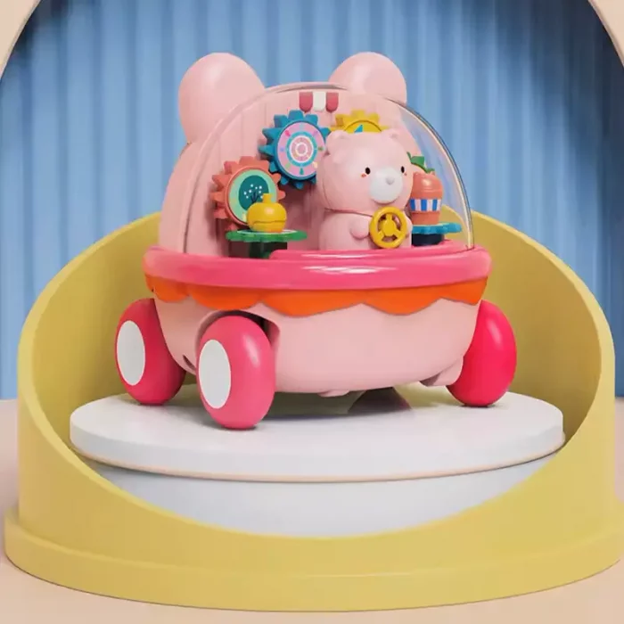 اسباب بازی ماشین قدرتی چرخ دنده کودک طرح خرس کد  HY666