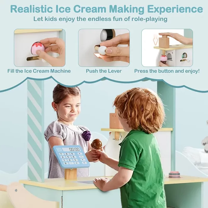 اسباب بازی استند بستنی چوبی کد MSN23038