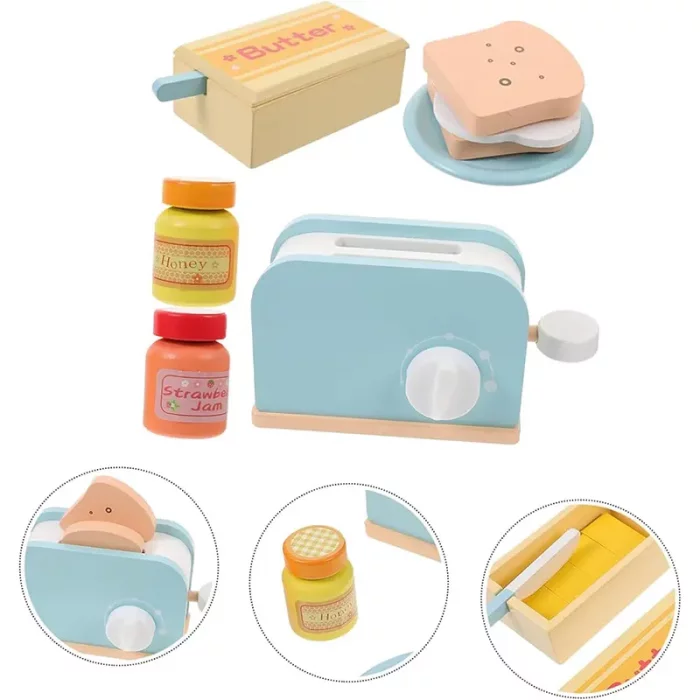 اسباب بازی توستر چوبی آبی کد KBQ2020014