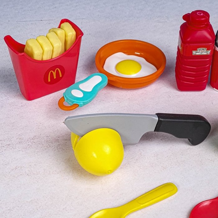 اسباب بازی ست برش فست فود کد 902621