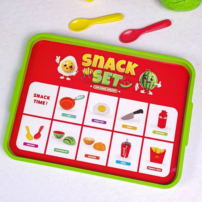 اسباب بازی ست برش فست فود کد 902621