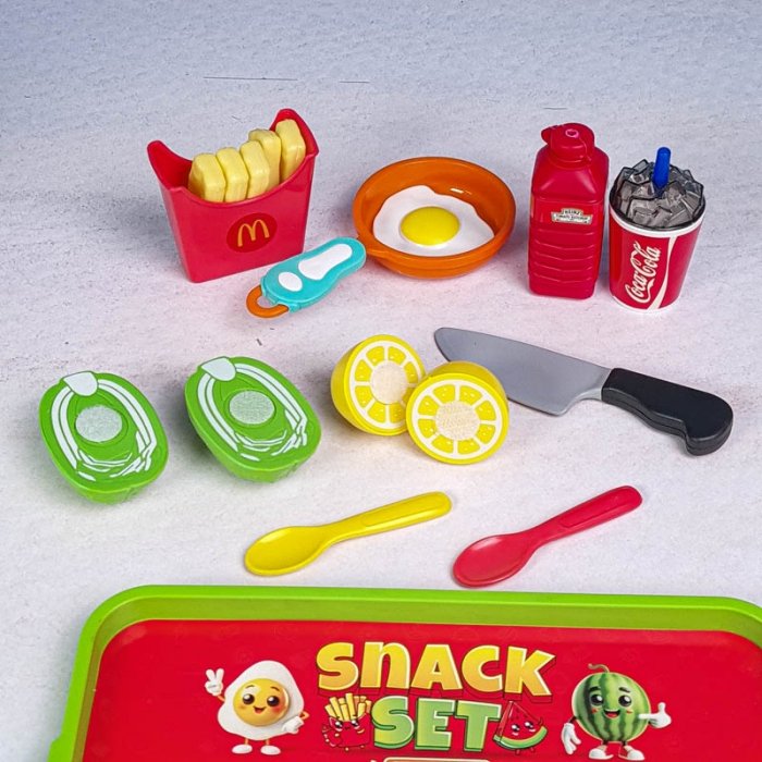 اسباب بازی ست برش فست فود کد 902621