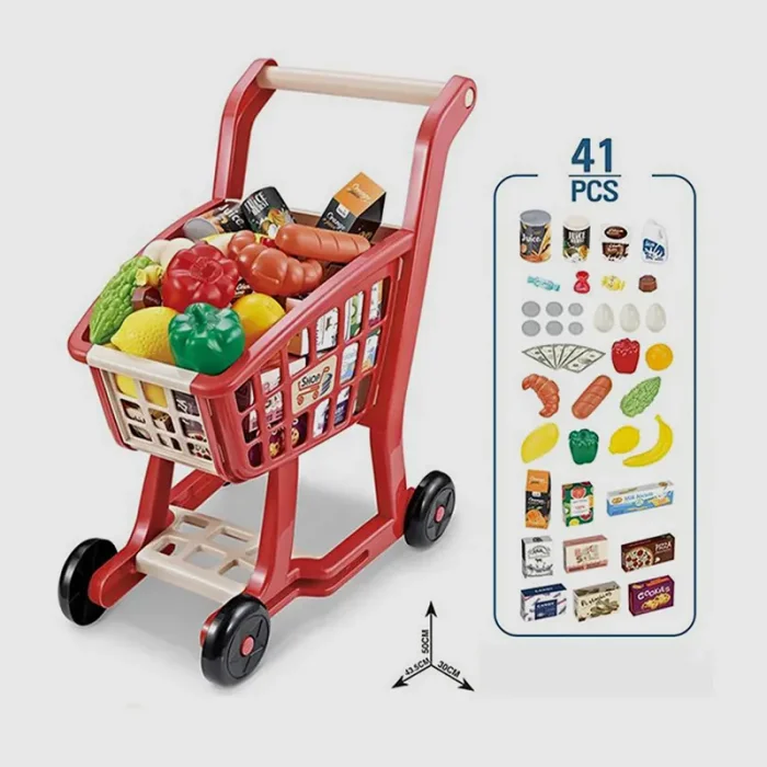 اسباب بازی سبد خرید فروشگاهی 41 تکه با لوازم کد 668100