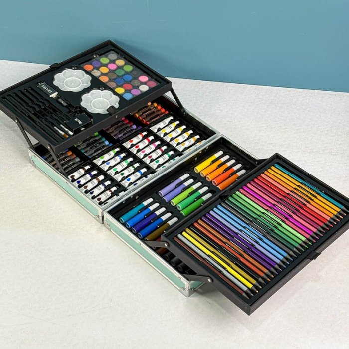 ست نقاشی چمدانی 143 تکه طرح یونیکورن کد 7017413