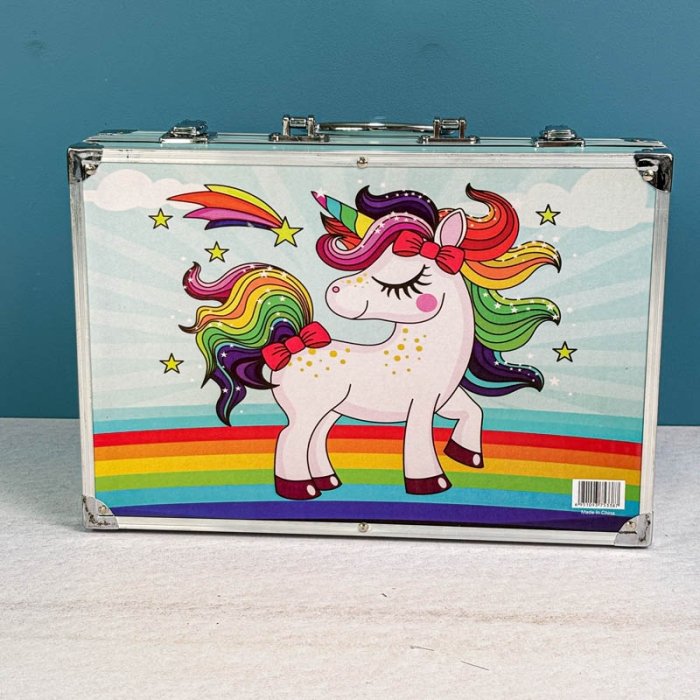 ست نقاشی چمدانی 143 تکه طرح یونیکورن کد 7017413