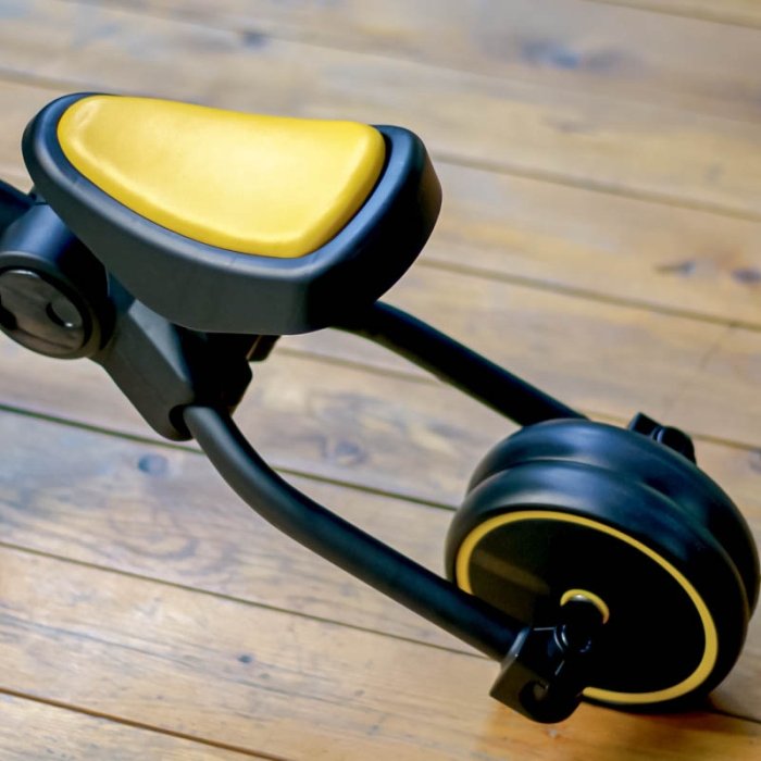 سه چرخه کودک تاشو مشکی زرد MammaMia 4*1 کد S100