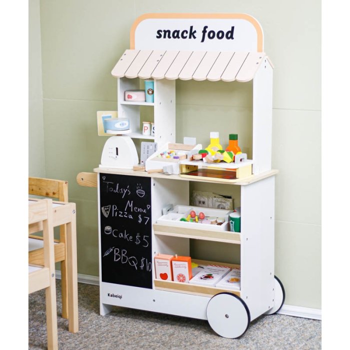 اسباب بازی استند اسنک و فست فود چوبی کد KBQ2022006