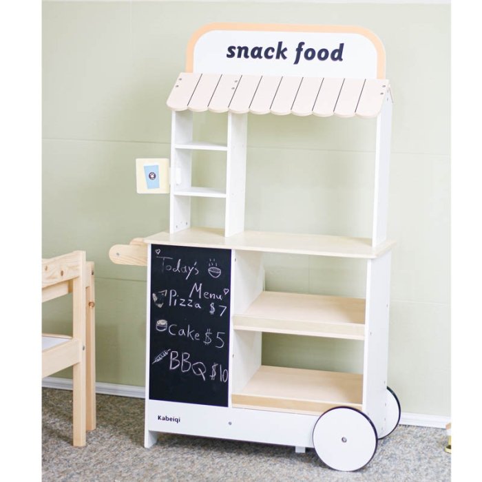 اسباب بازی استند اسنک و فست فود چوبی کد KBQ2022006