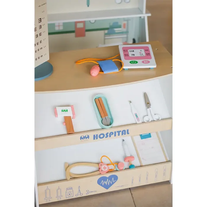 اسباب بازی مشاغل بیمارستان چوبی کد MSN21003