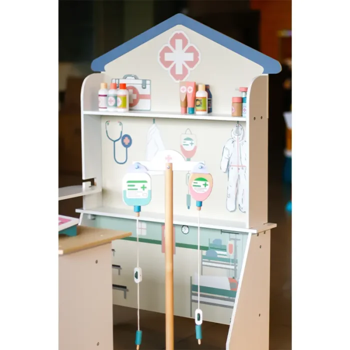 اسباب بازی مشاغل بیمارستان چوبی کد MSN21003