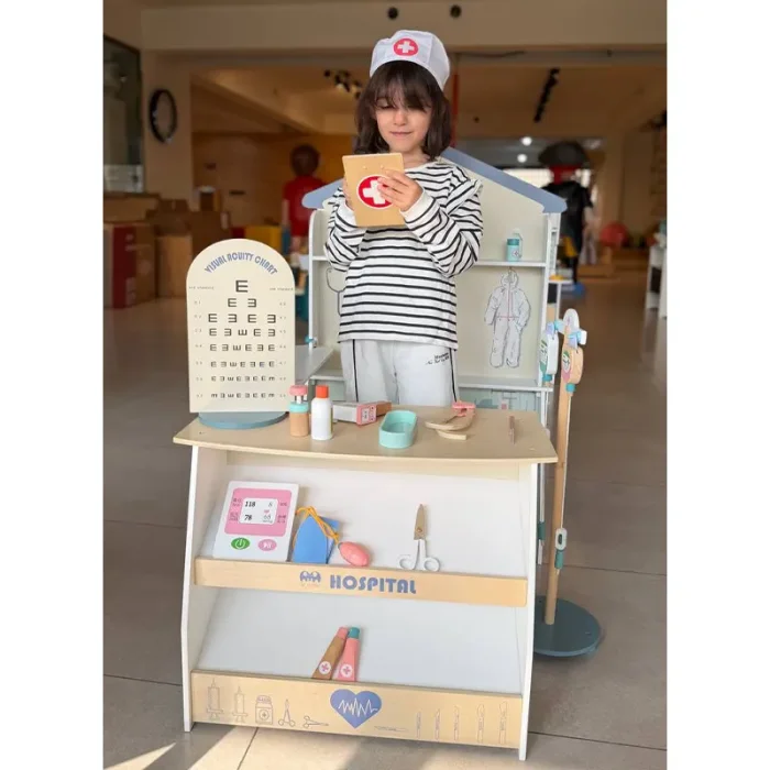 اسباب بازی مشاغل بیمارستان چوبی کد MSN21003