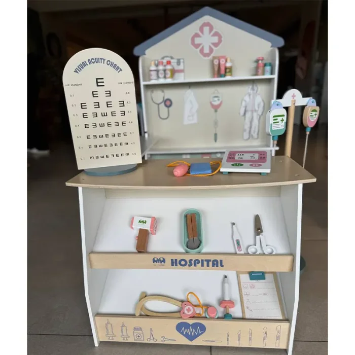 اسباب بازی مشاغل بیمارستان چوبی کد MSN21003