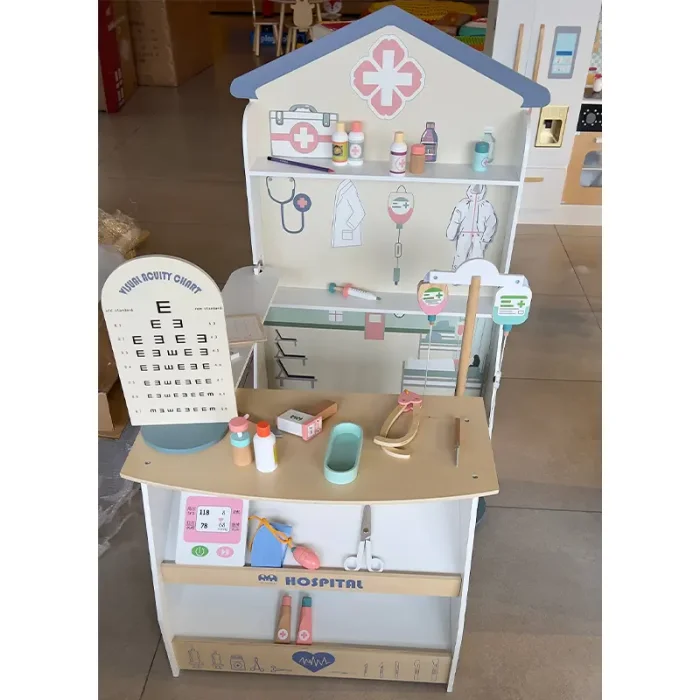 اسباب بازی مشاغل بیمارستان چوبی کد MSN21003