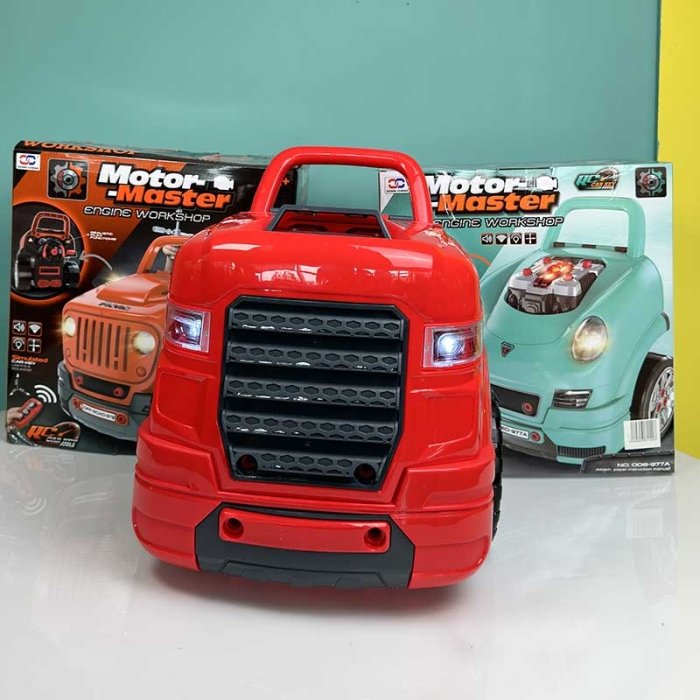 ماشین اسباب بازی ریموت دار موتور مستر 61 تکه مدل کامیون کد 008978