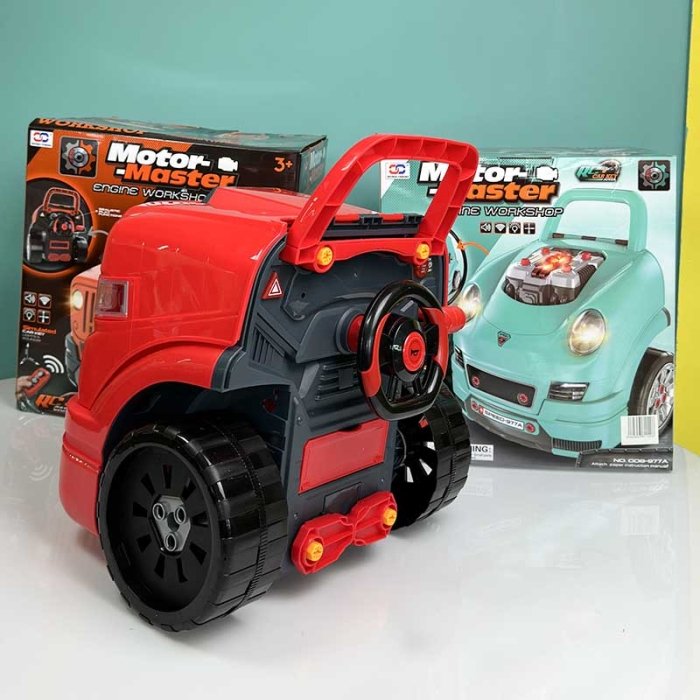 ماشین اسباب بازی ریموت دار موتور مستر 61 تکه مدل کامیون کد 008978