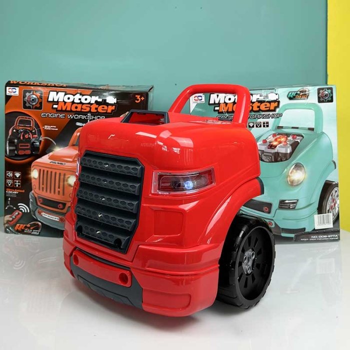 ماشین اسباب بازی ریموت دار موتور مستر 61 تکه مدل کامیون کد 008978