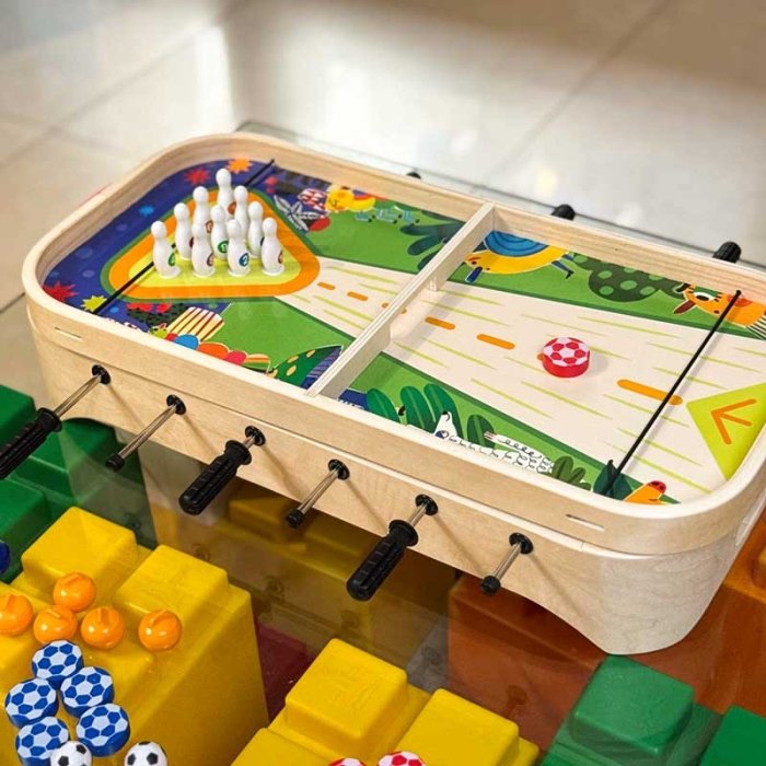 فوتبال دستی و برد گیم چوبی کد JHTOY900