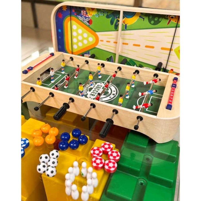 فوتبال دستی و برد گیم چوبی کد JHTOY900