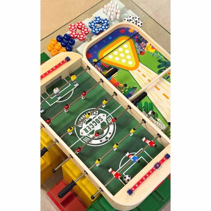 فوتبال دستی و برد گیم چوبی کد JHTOY900