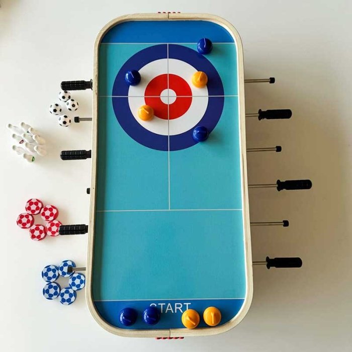 فوتبال دستی و برد گیم چوبی کد JHTOY900