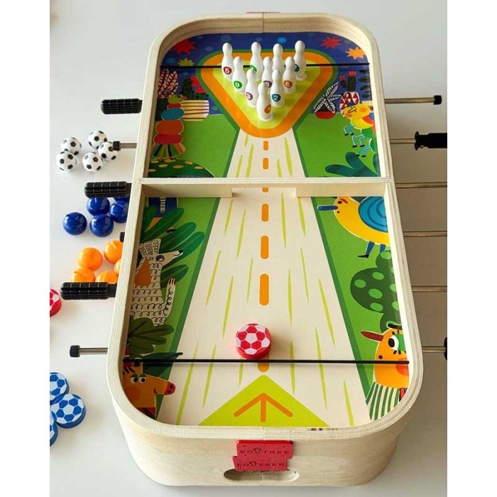 فوتبال دستی و برد گیم چوبی کد JHTOY900