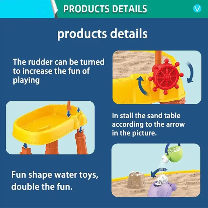 اسباب بازی میز آب بازی و شن بازی کد  HG1126