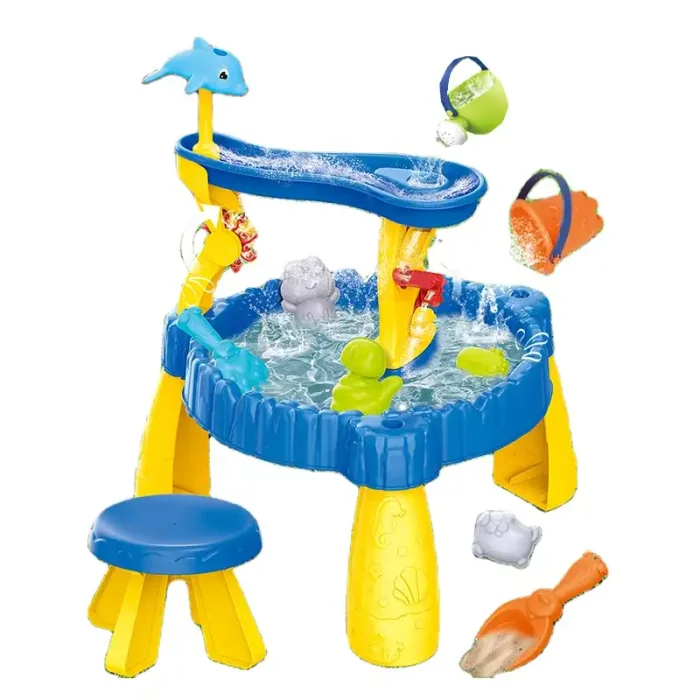 اسباب بازی میز آب بازی و شن بازی دو طبقه کد  HG1258