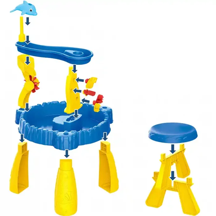 اسباب بازی میز آب بازی و شن بازی دو طبقه کد  HG1258
